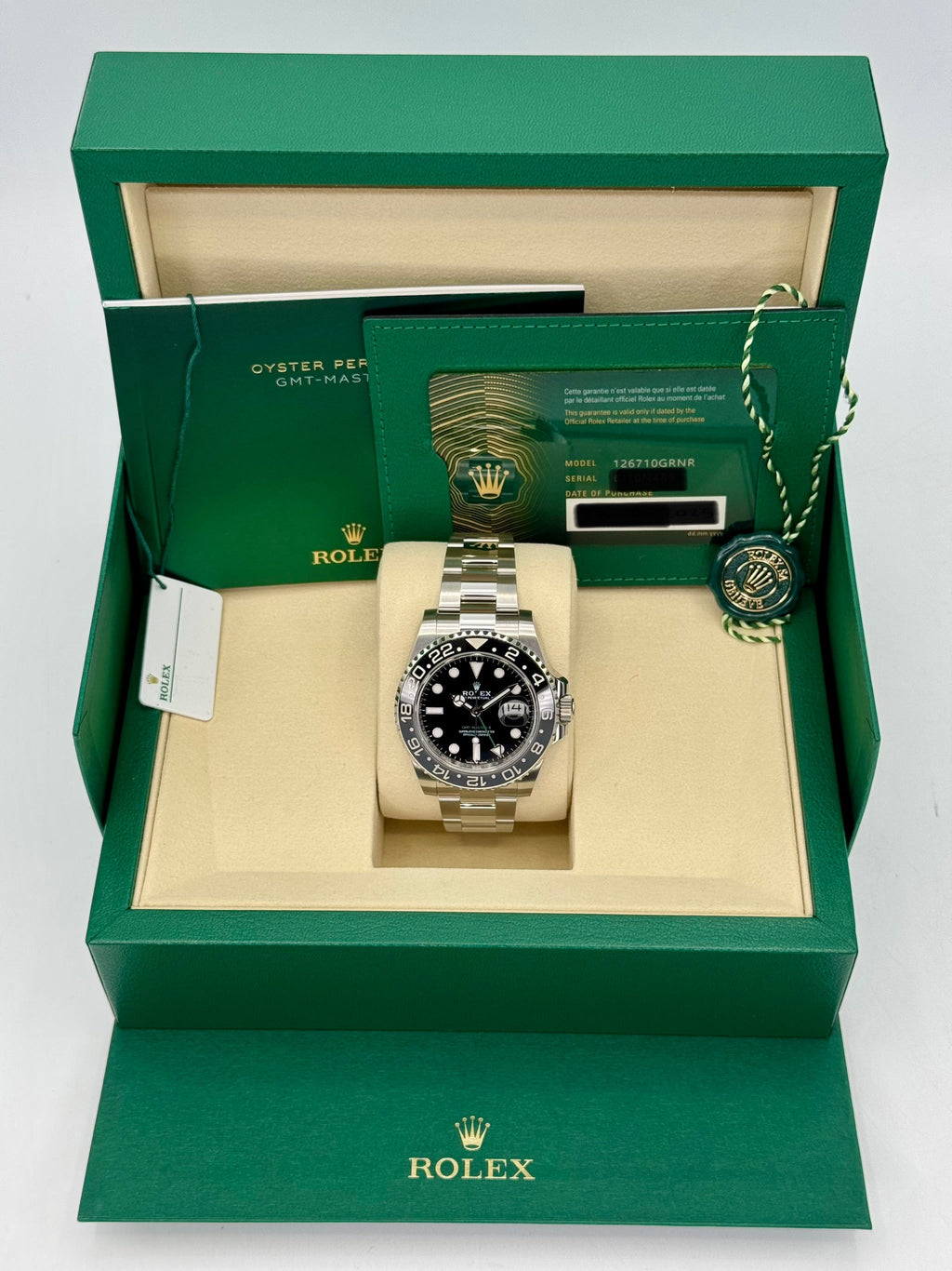 NEW 2025 Rolex GMT-Master II "Bruce Wayne" 40mm 126710GRNR Oyster