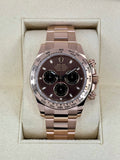 2023 Rolex Daytona 40mm 116505 Rose Gold Chocolate Dial