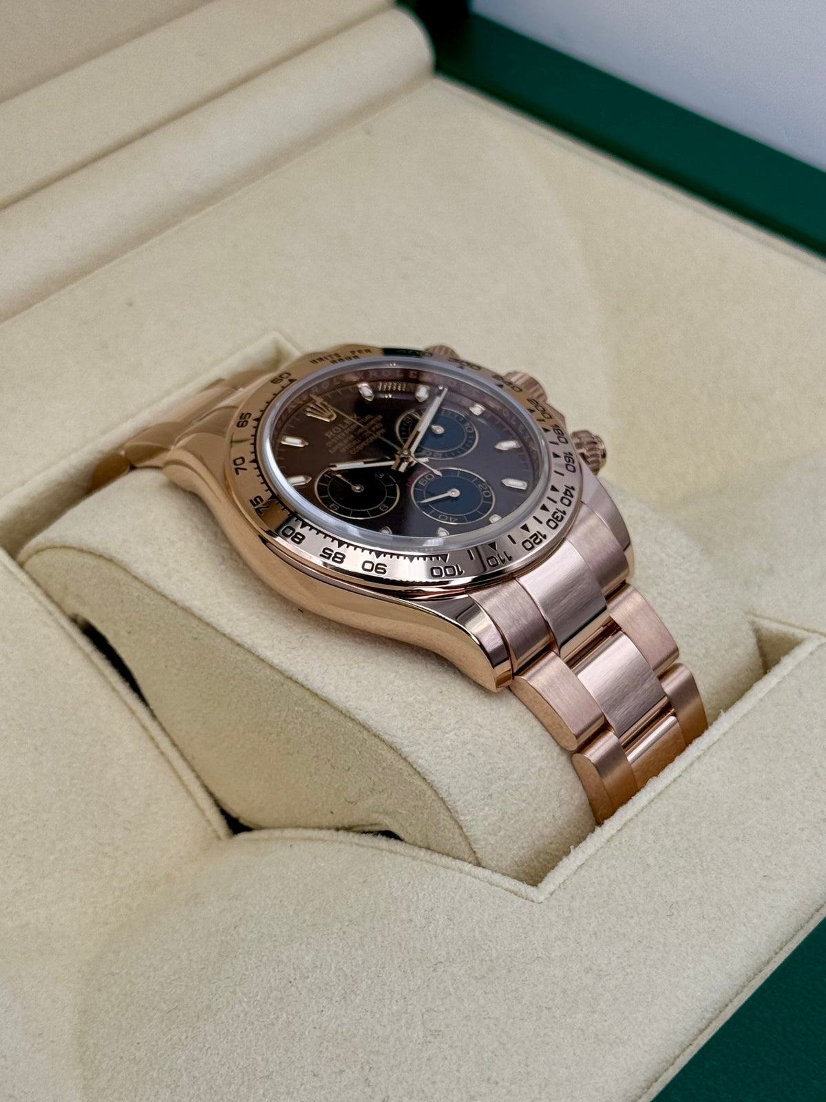 2023 Rolex Daytona 40mm 116505 Rose Gold Chocolate Dial
