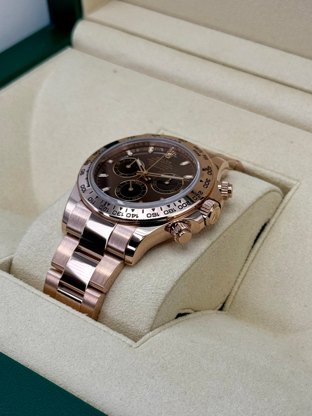 2023 Rolex Daytona 40mm 116505 Rose Gold Chocolate Dial