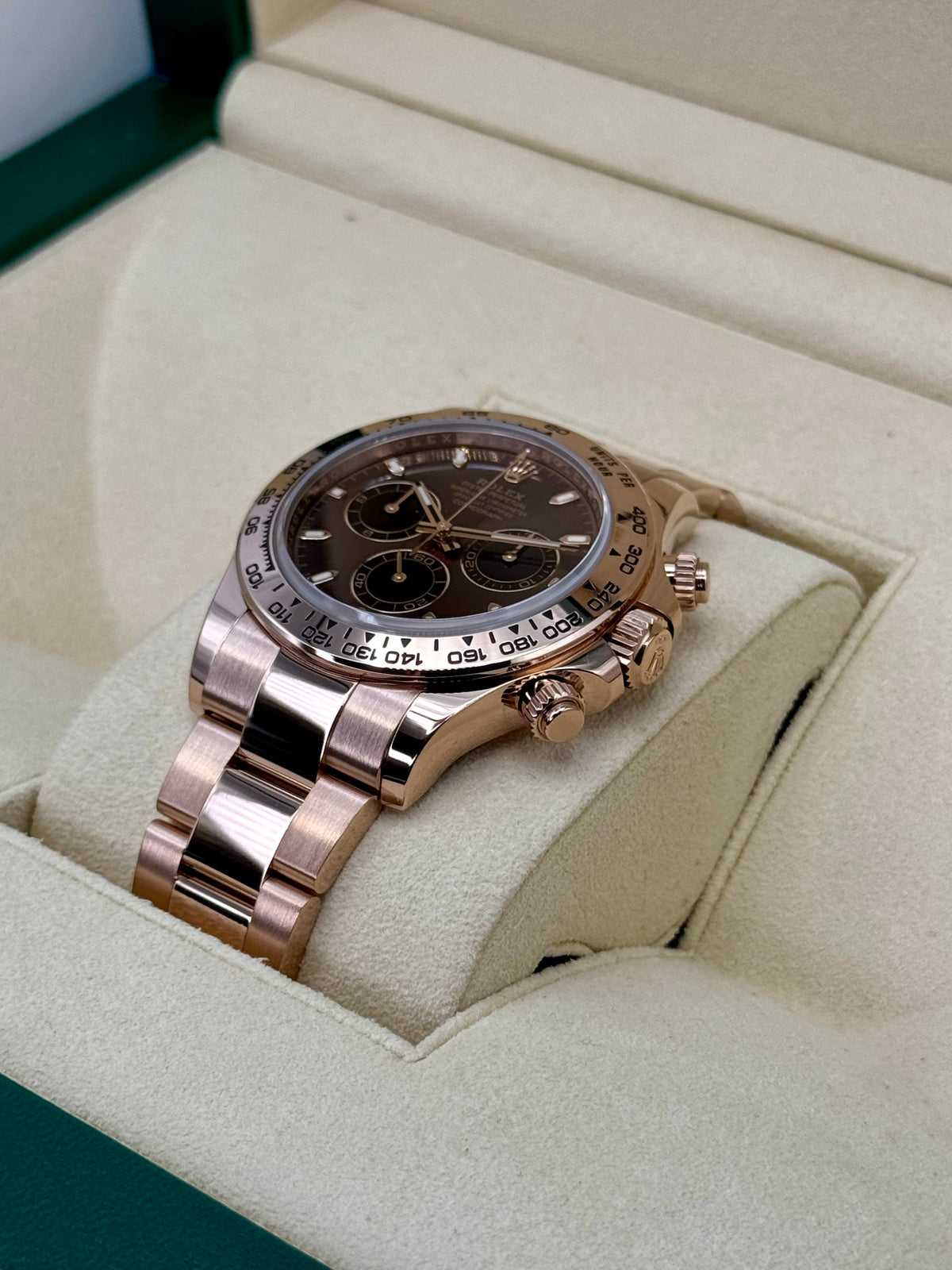 2023 Rolex Daytona 40mm 116505 Rose Gold Chocolate Dial