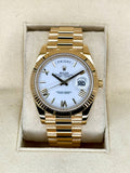 2021 Rolex Day-Date 40mm 228238 Presidential White Dial
