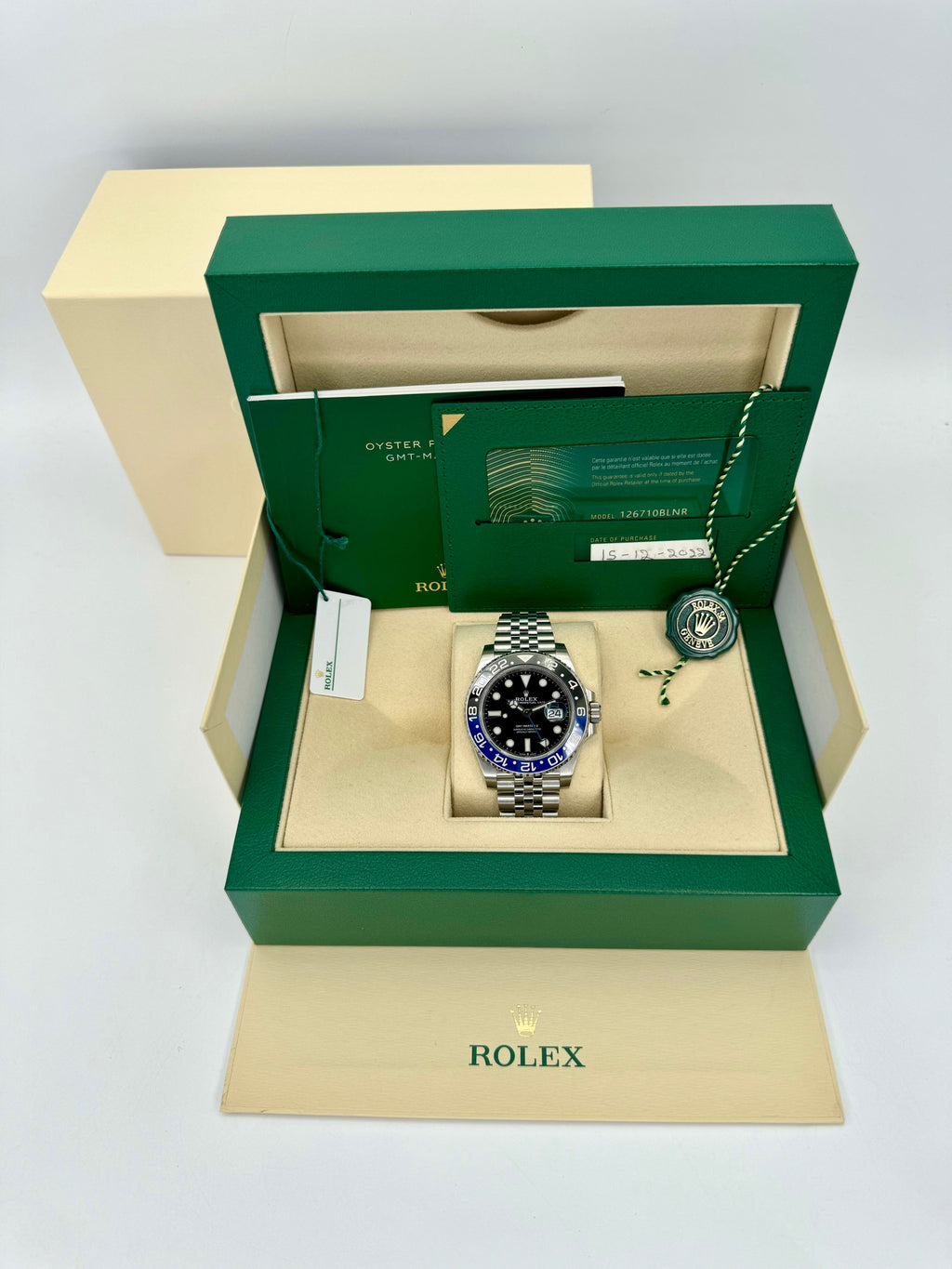2022 Rolex GMT-Master II "Batgirl" 40mm 126710BLNR Jubilee Black Dial