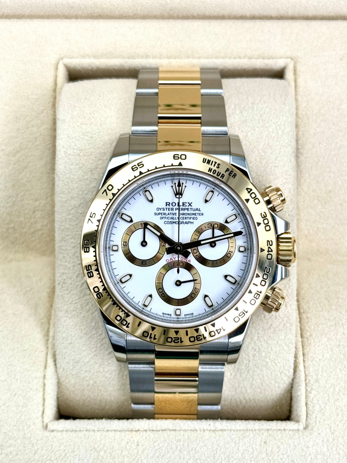 2023 Rolex Daytona 40mm 116503 Two-Tone White Dial