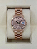 Rolex Datejust 31mm 278275 Rose Gold Rose Diamond Dial