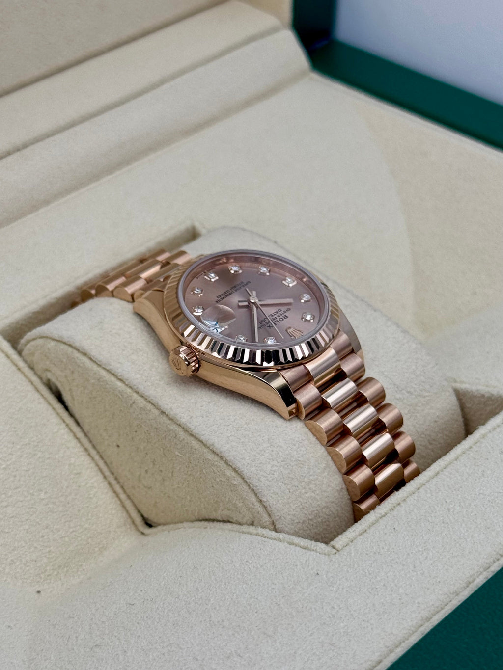 Rolex Datejust 31mm 278275 Rose Gold Rose Diamond Dial