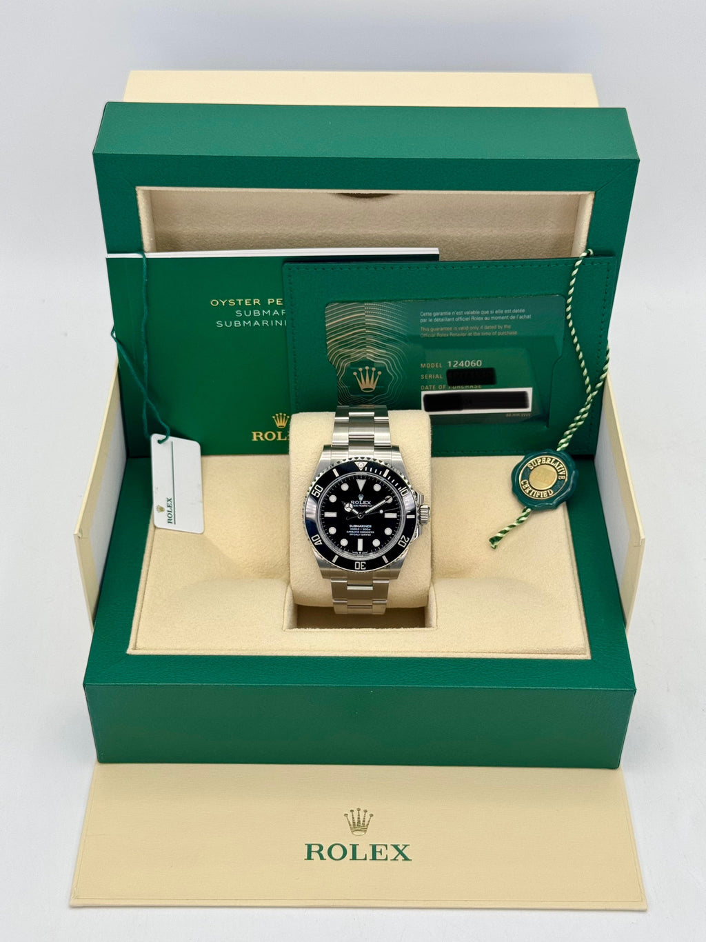 NEW 2024 Rolex Submariner 41mm 124060 Stainless Steel Black Dial