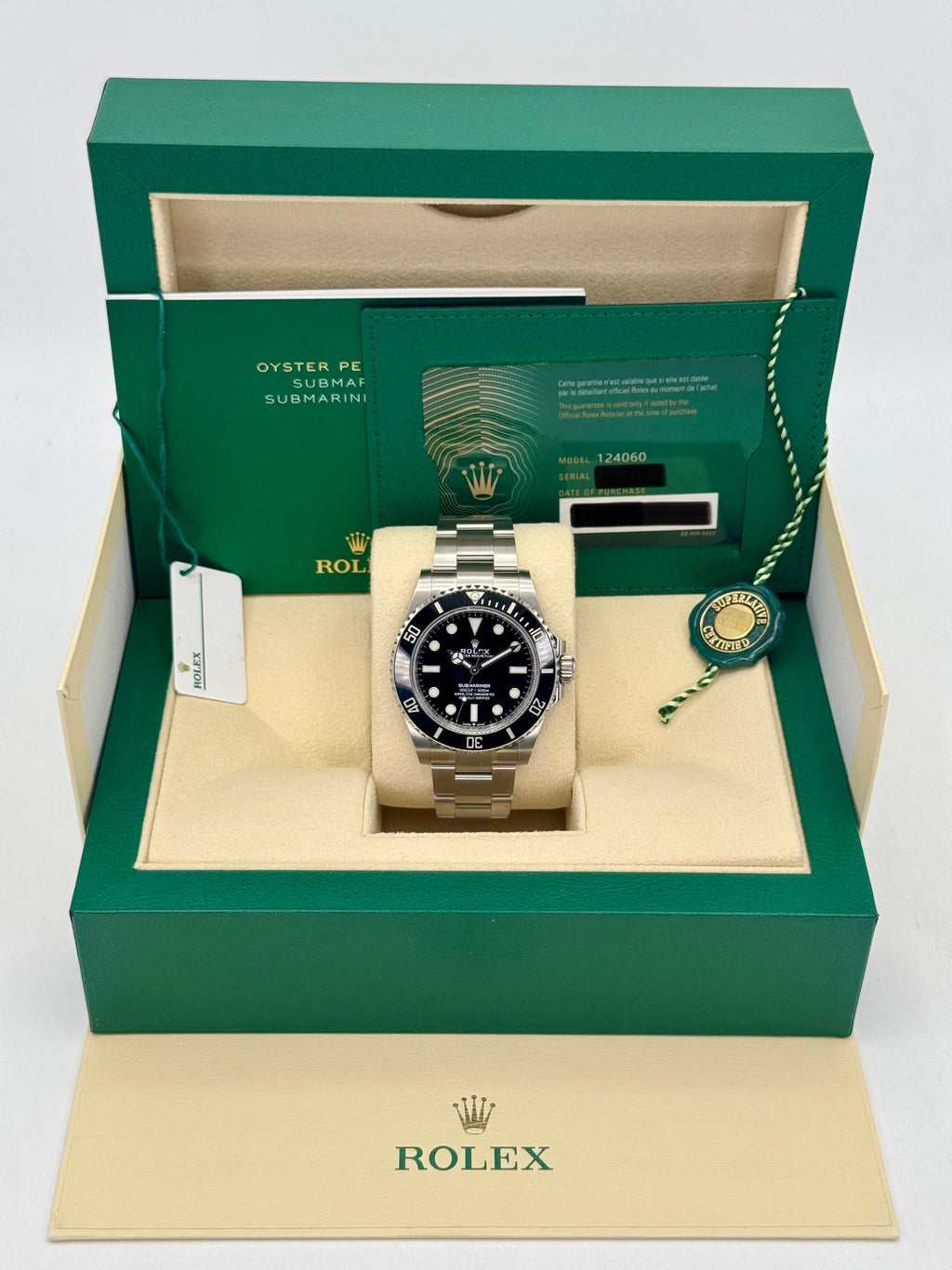 NEW 2024 Rolex Submariner 41mm 124060 Stainless Steel Black Dial