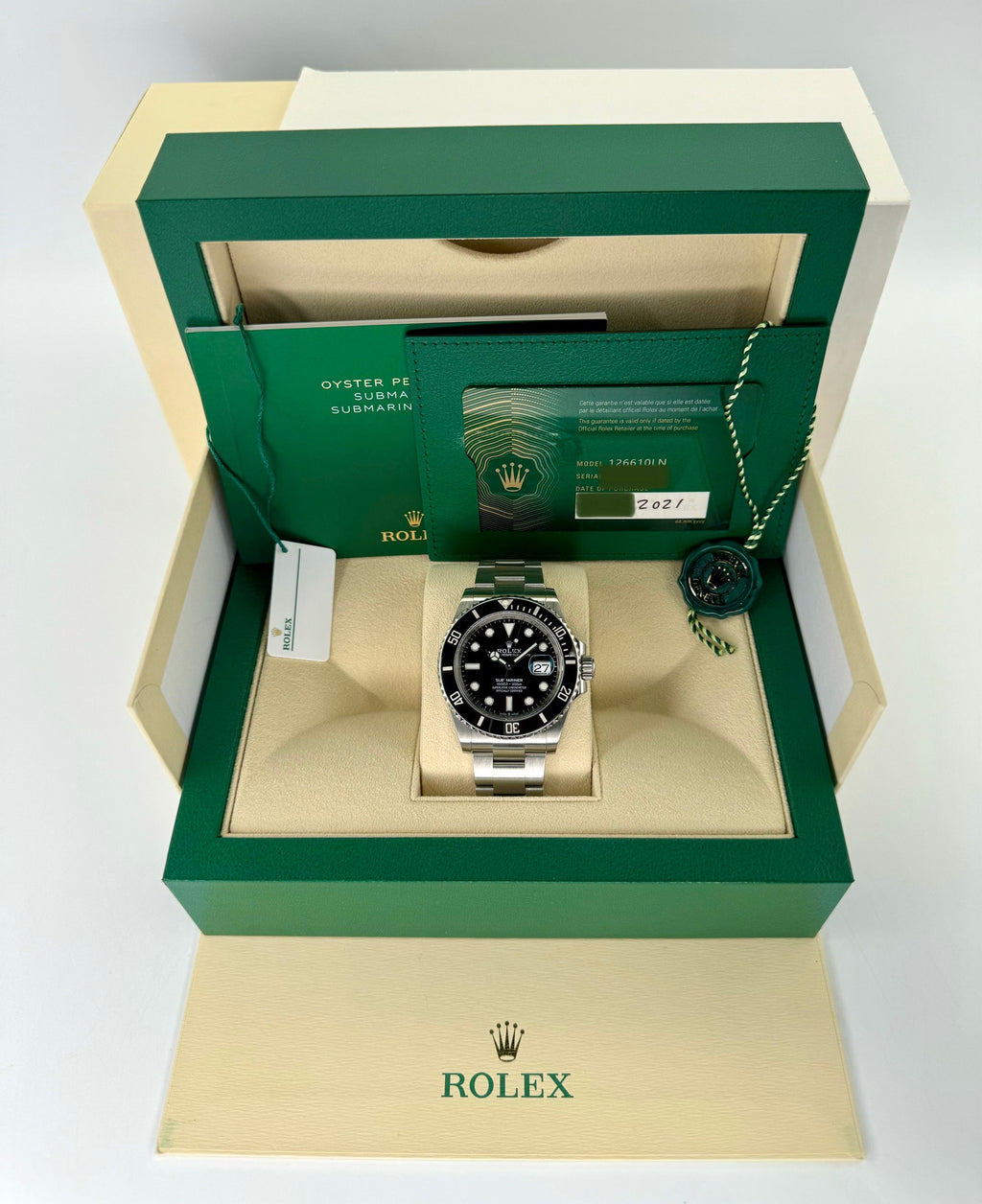 2021 Rolex Submariner 41mm 126610LN Stainless Steel Black Dial