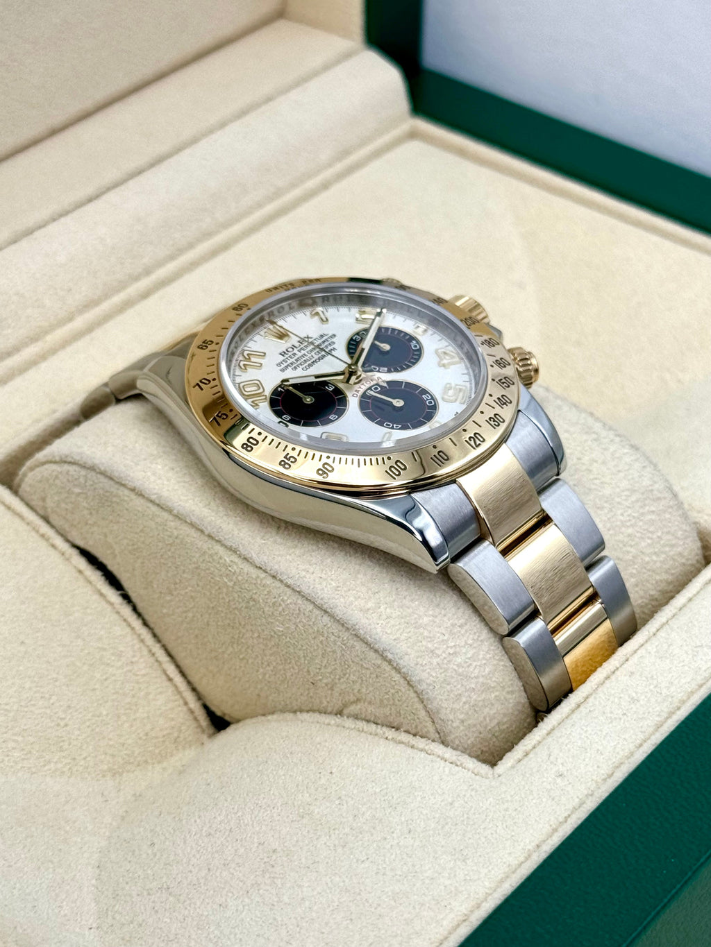 2019 Rolex Daytona 40mm 116523 116523 Panda Arabic Racing Dial