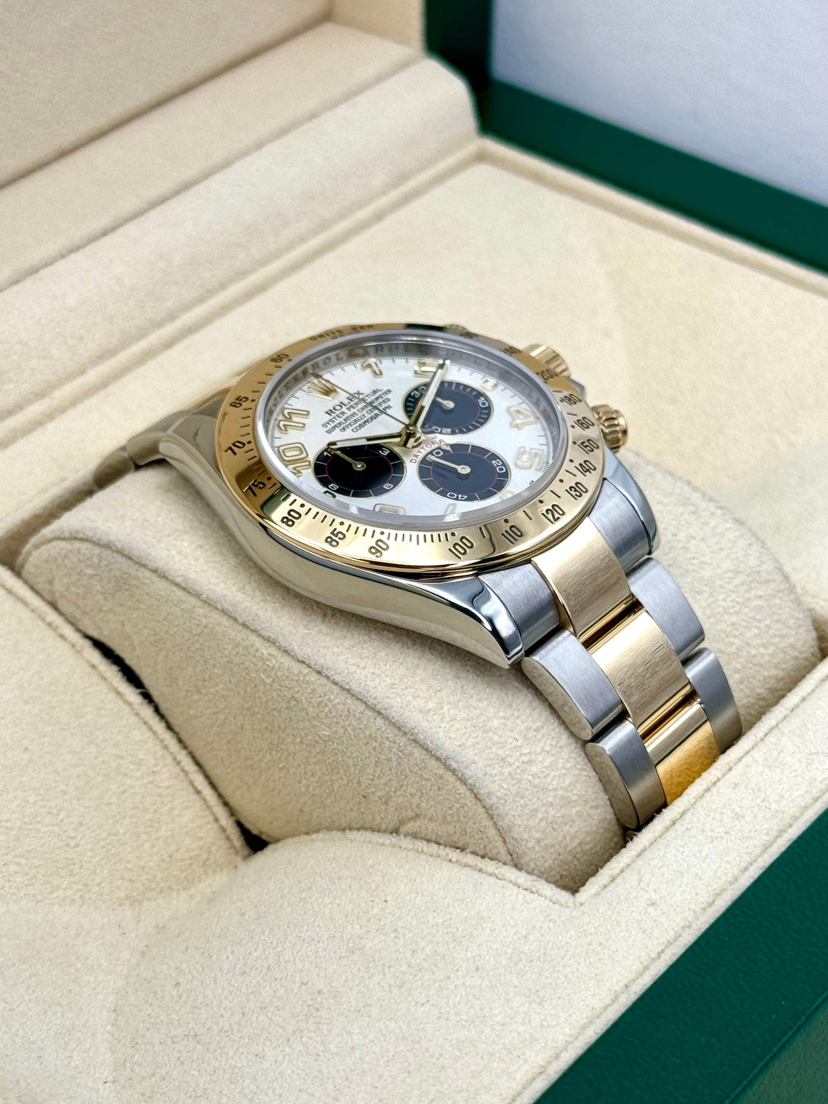 2019 Rolex Daytona 40mm 116523 116523 Panda Arabic Racing Dial