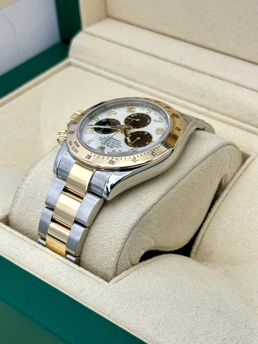 2019 Rolex Daytona 40mm 116523 116523 Panda Arabic Racing Dial