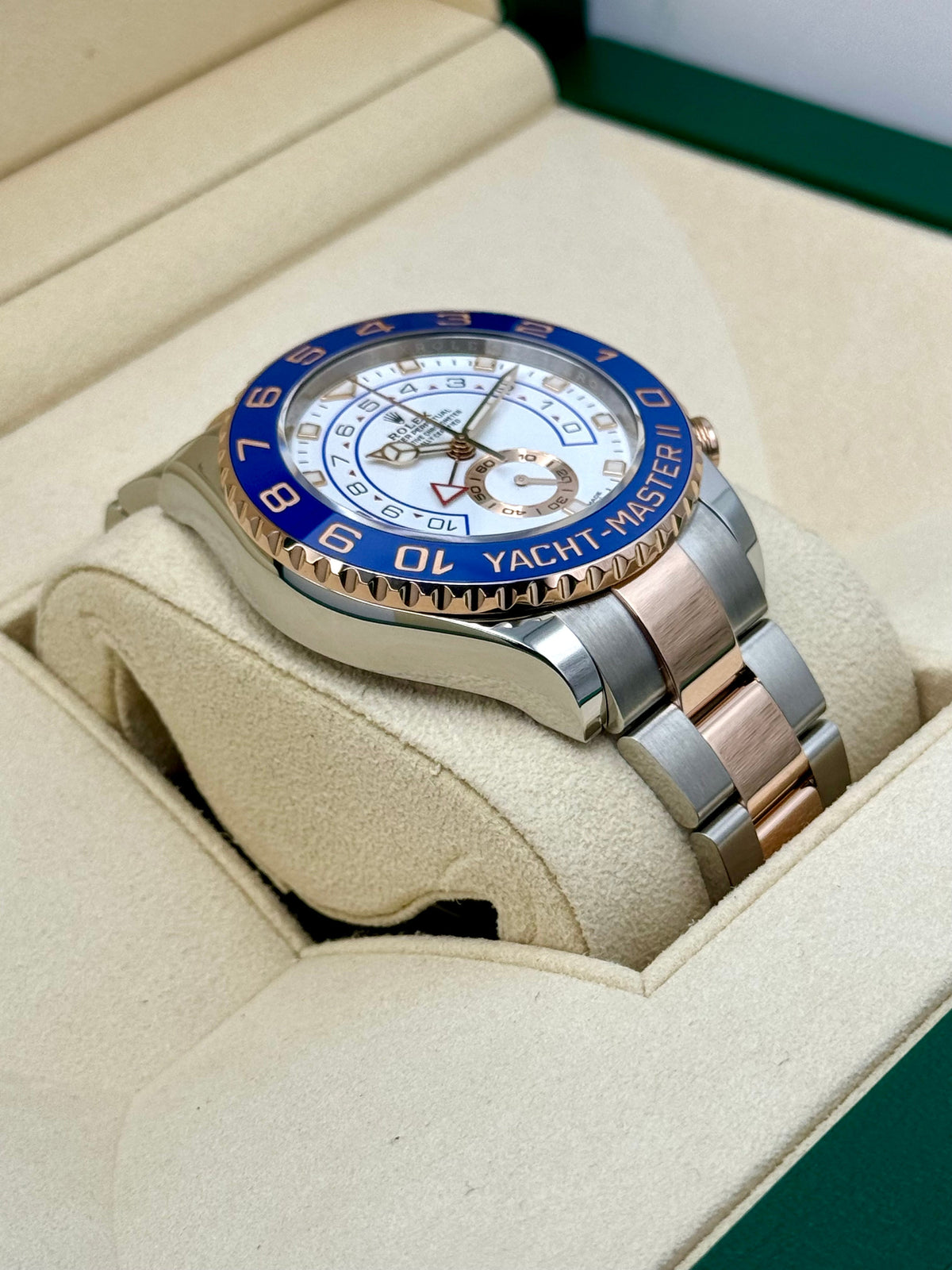 2021 Rolex Yacht-Master II 44mm 116681 Two-Tone White Dial