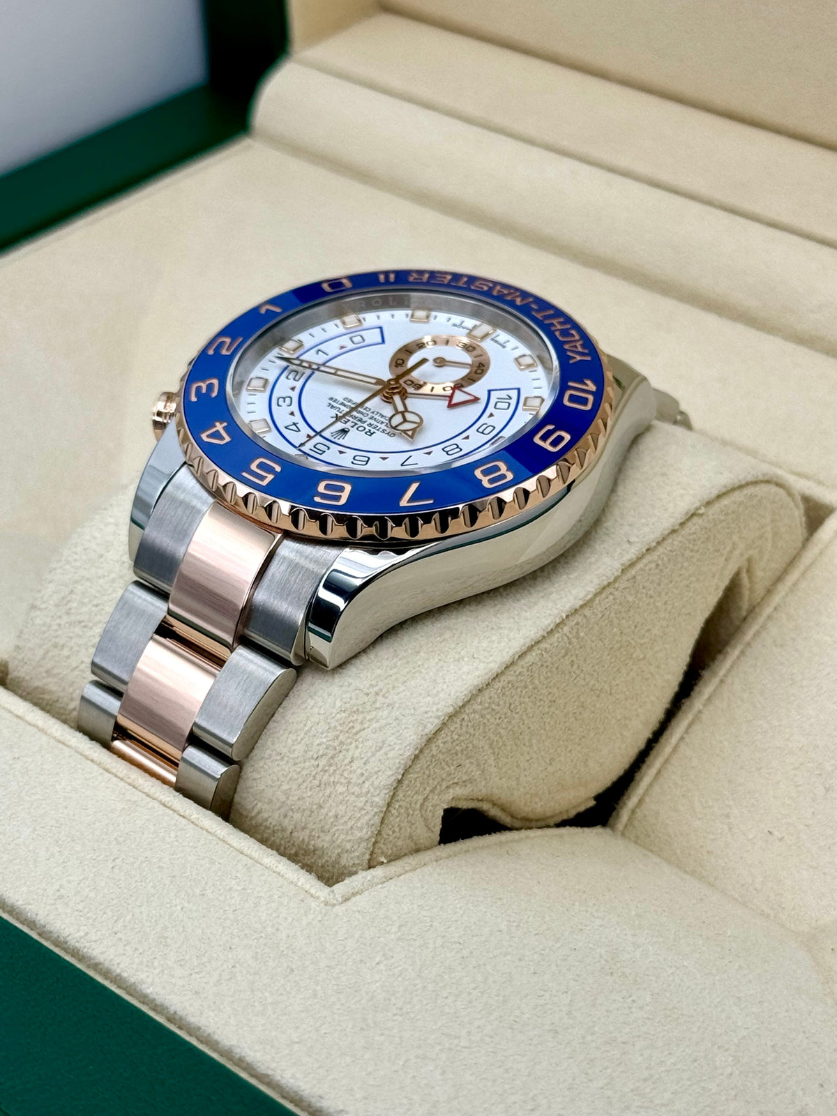 2021 Rolex Yacht-Master II 44mm 116681 Two-Tone White Dial