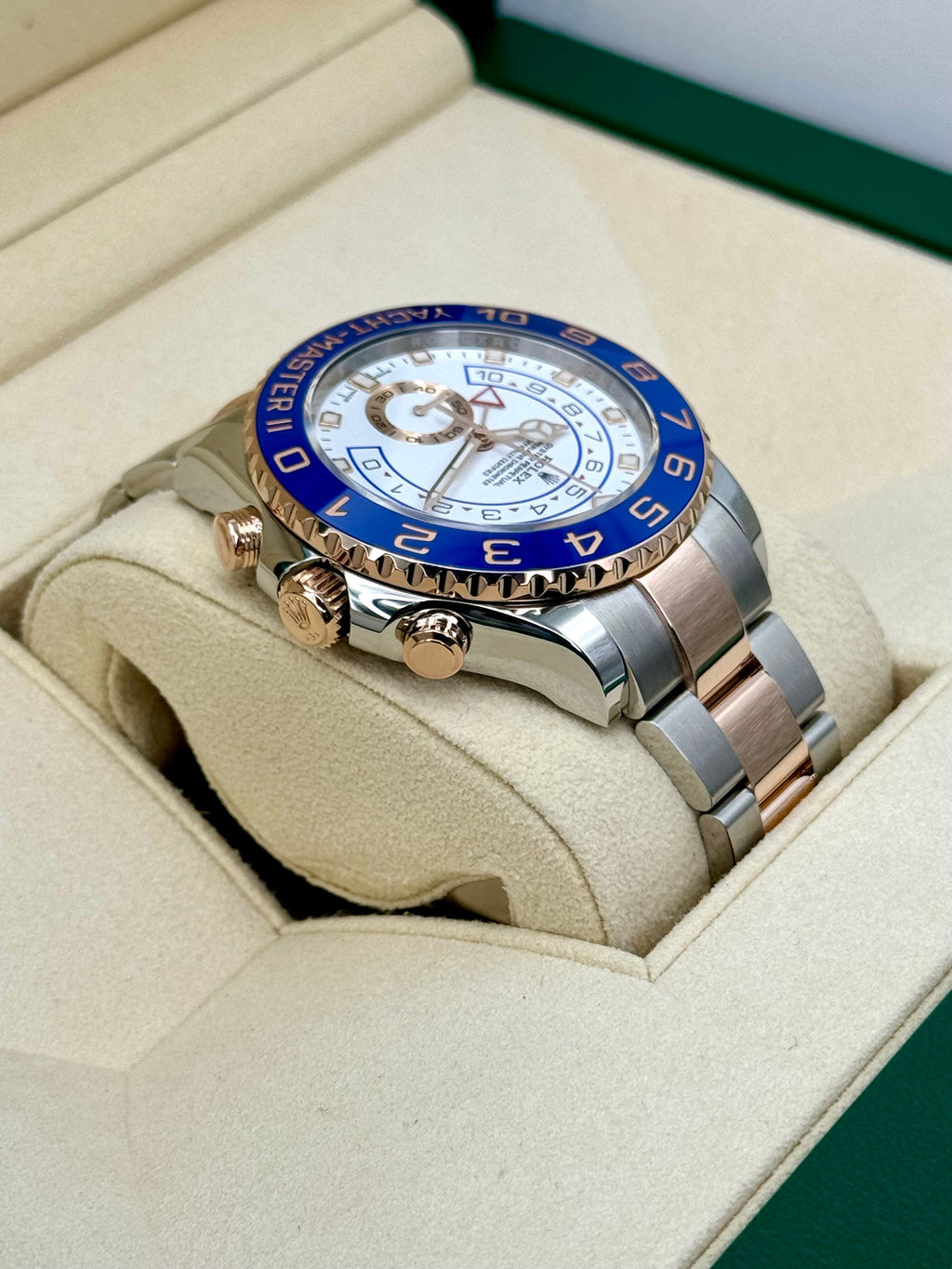 2021 Rolex Yacht-Master II 44mm 116681 Two-Tone White Dial