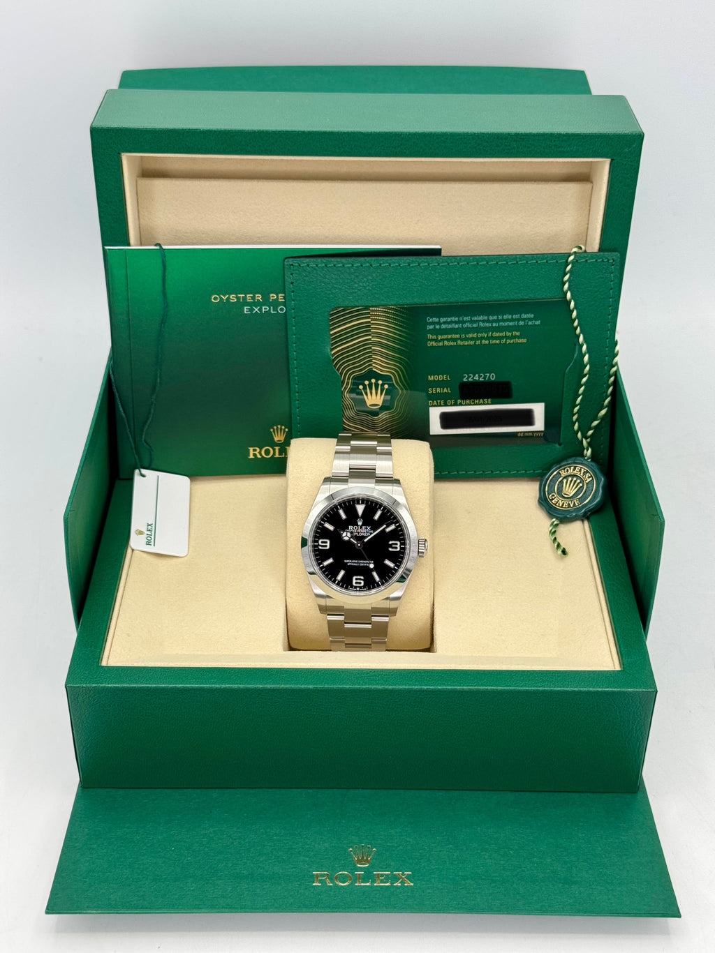 NEW 2026 Rolex Explorer 40mm 224270 Black Dial