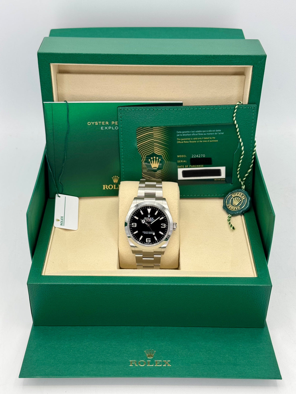 NEW 2026 Rolex Explorer 40mm 224270 Black Dial