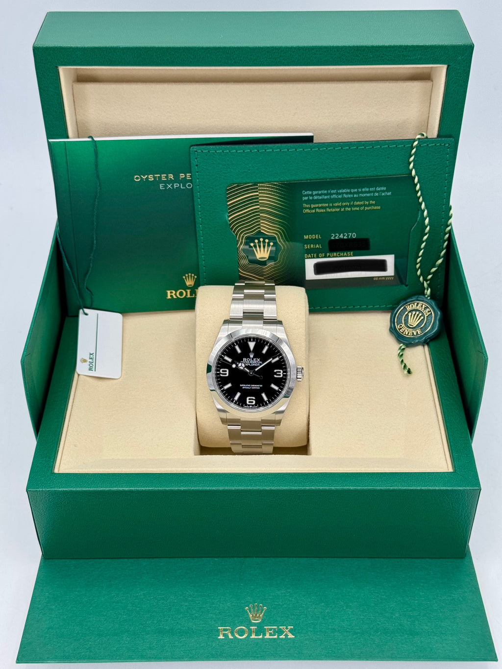 NEW 2026 Rolex Explorer 40mm 224270 Black Dial