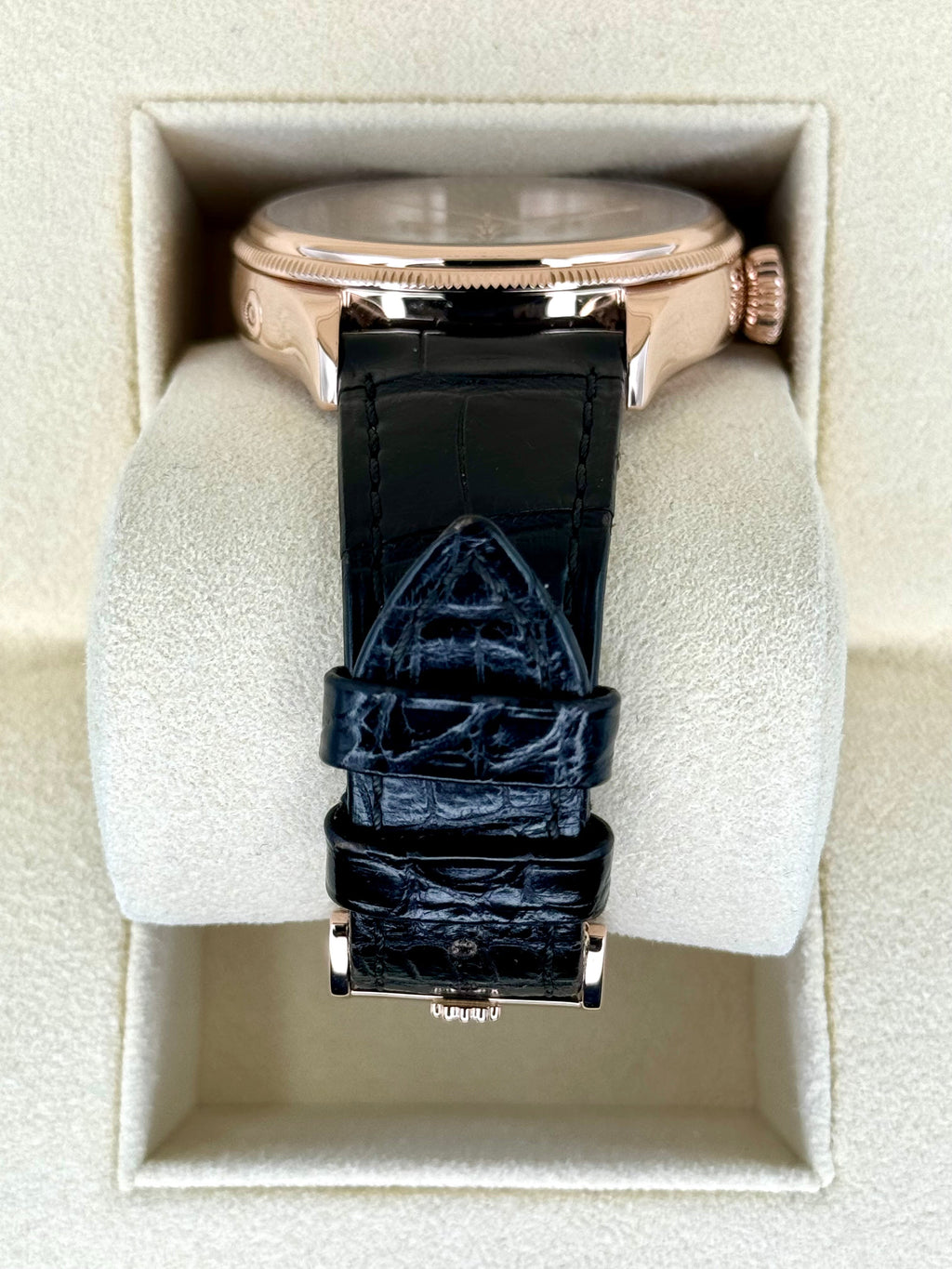 2018 Rolex Cellini Moonphase 39mm 50535 Rose Gold White Dial
