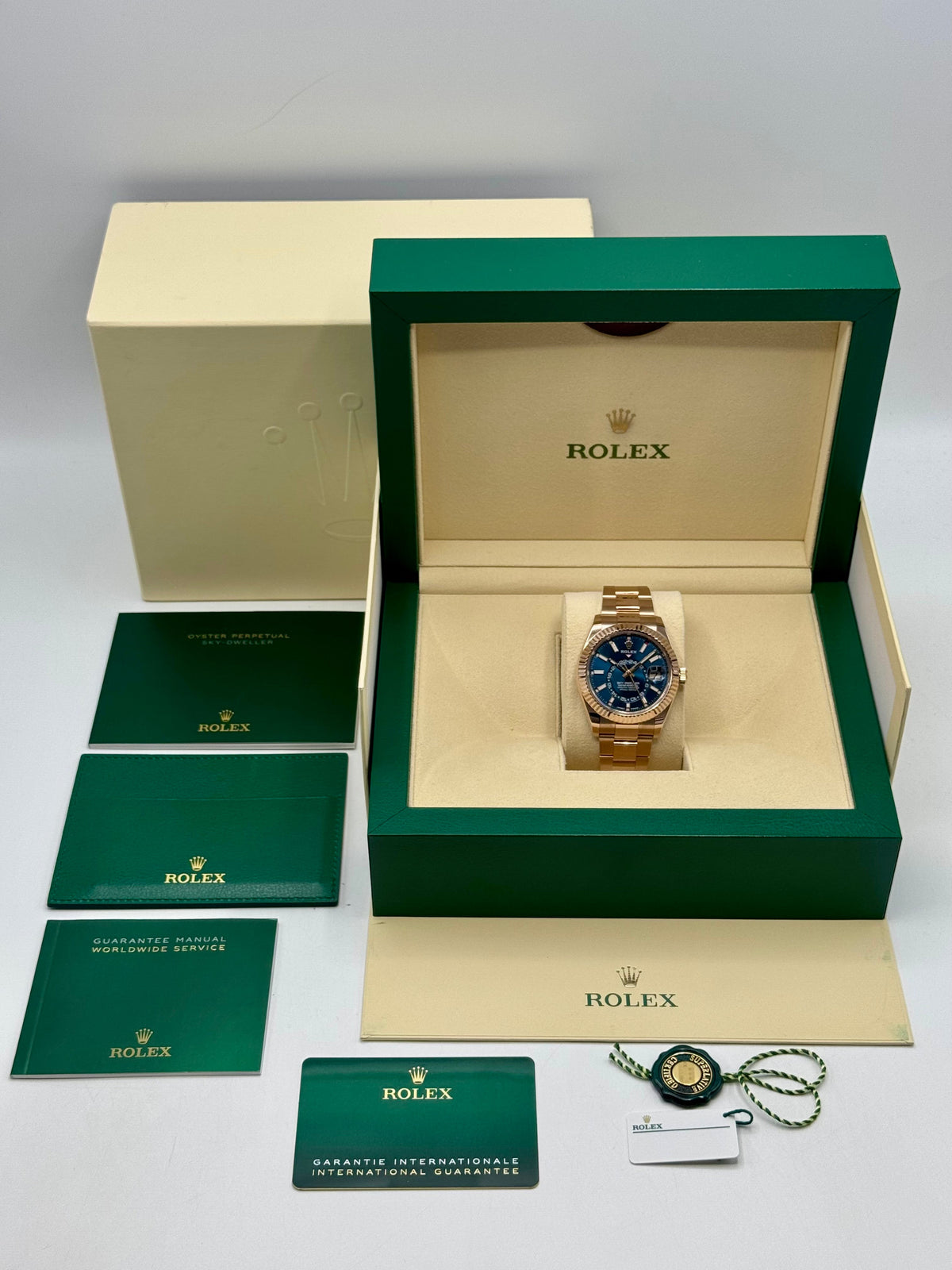 2023 Rolex Sky-Dweller 42mm 336935 Rose Gold Blue Dial