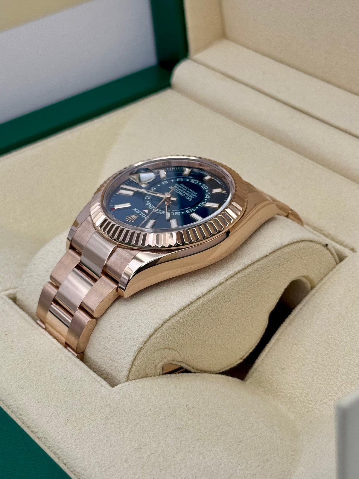 2023 Rolex Sky-Dweller 42mm 336935 Rose Gold Blue Dial