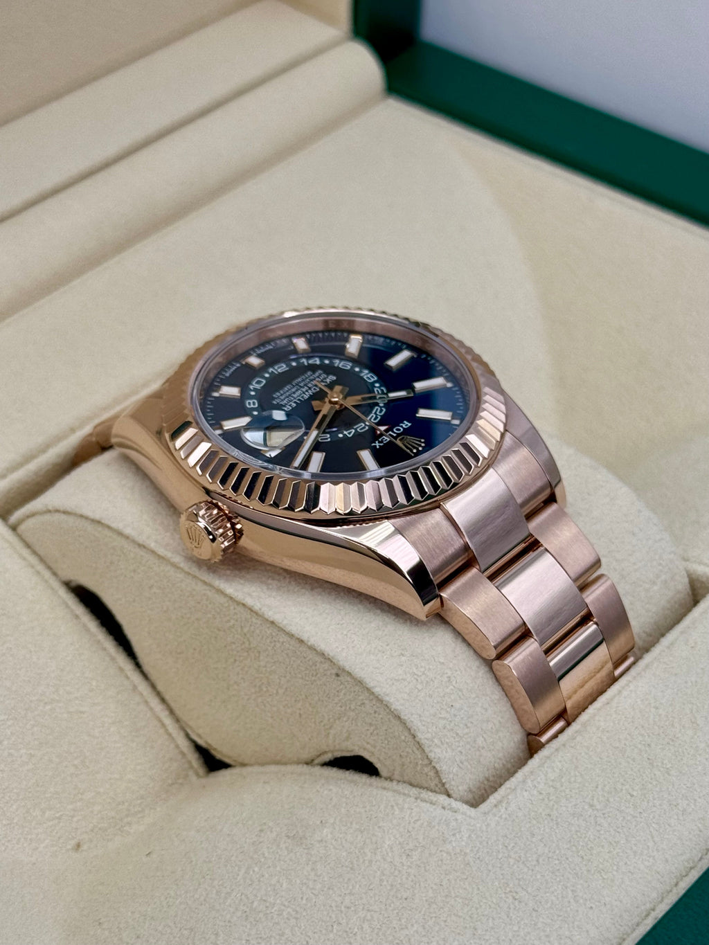2023 Rolex Sky-Dweller 42mm 336935 Rose Gold Blue Dial