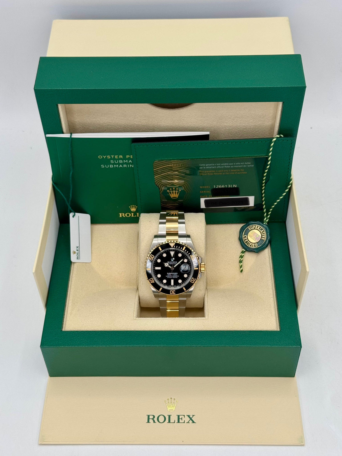 2023 Rolex Submariner 41mm 126613LN Two-Tone Black Dial