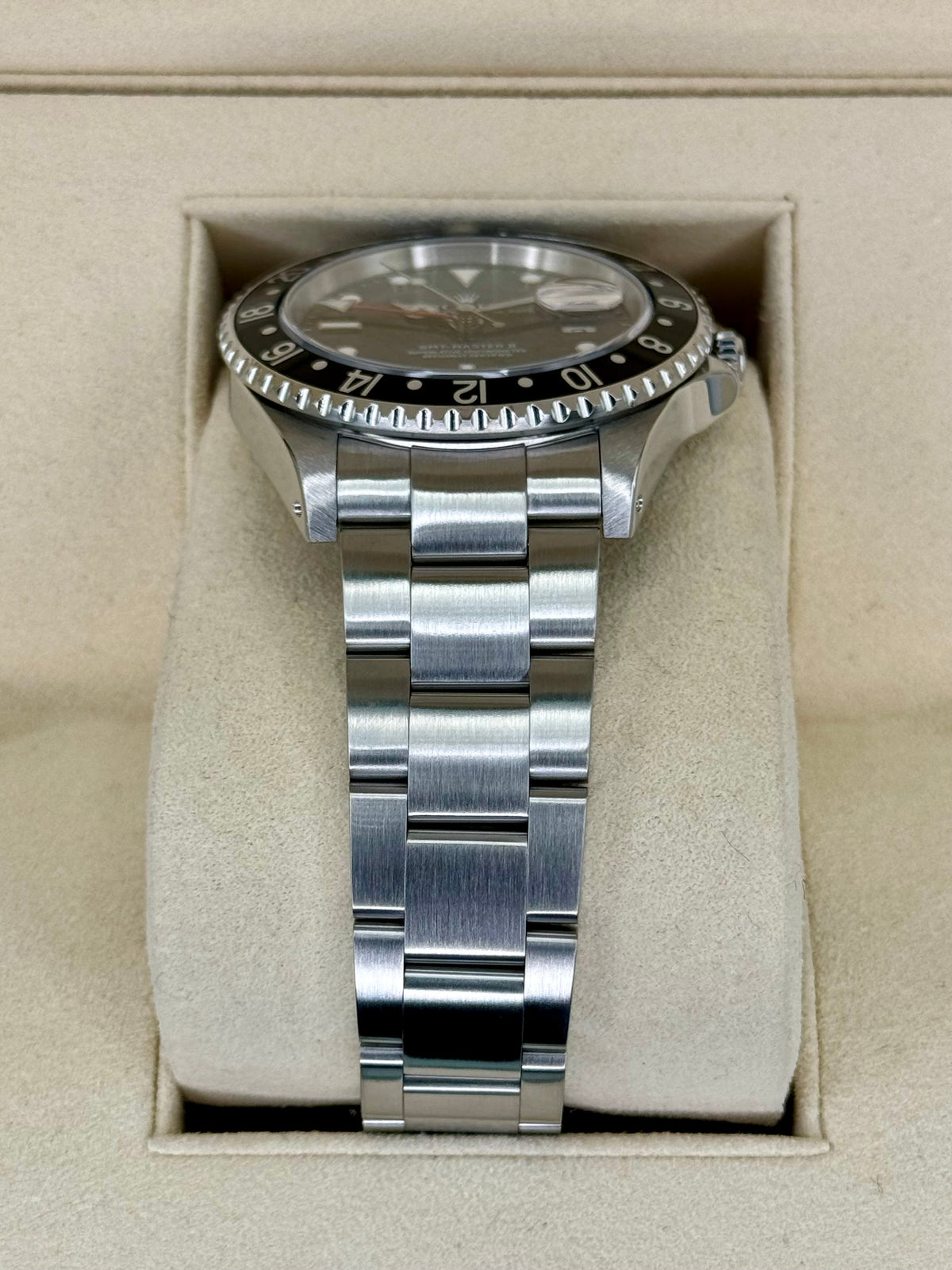 2003 Rolex GMT-Master II 40mm 16710LN Stainless Steel Black Dial