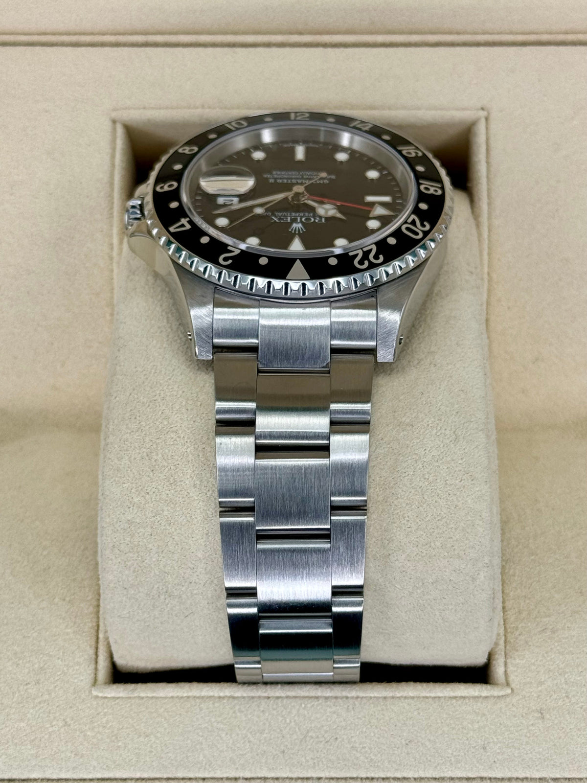 2003 Rolex GMT-Master II 40mm 16710LN Stainless Steel Black Dial