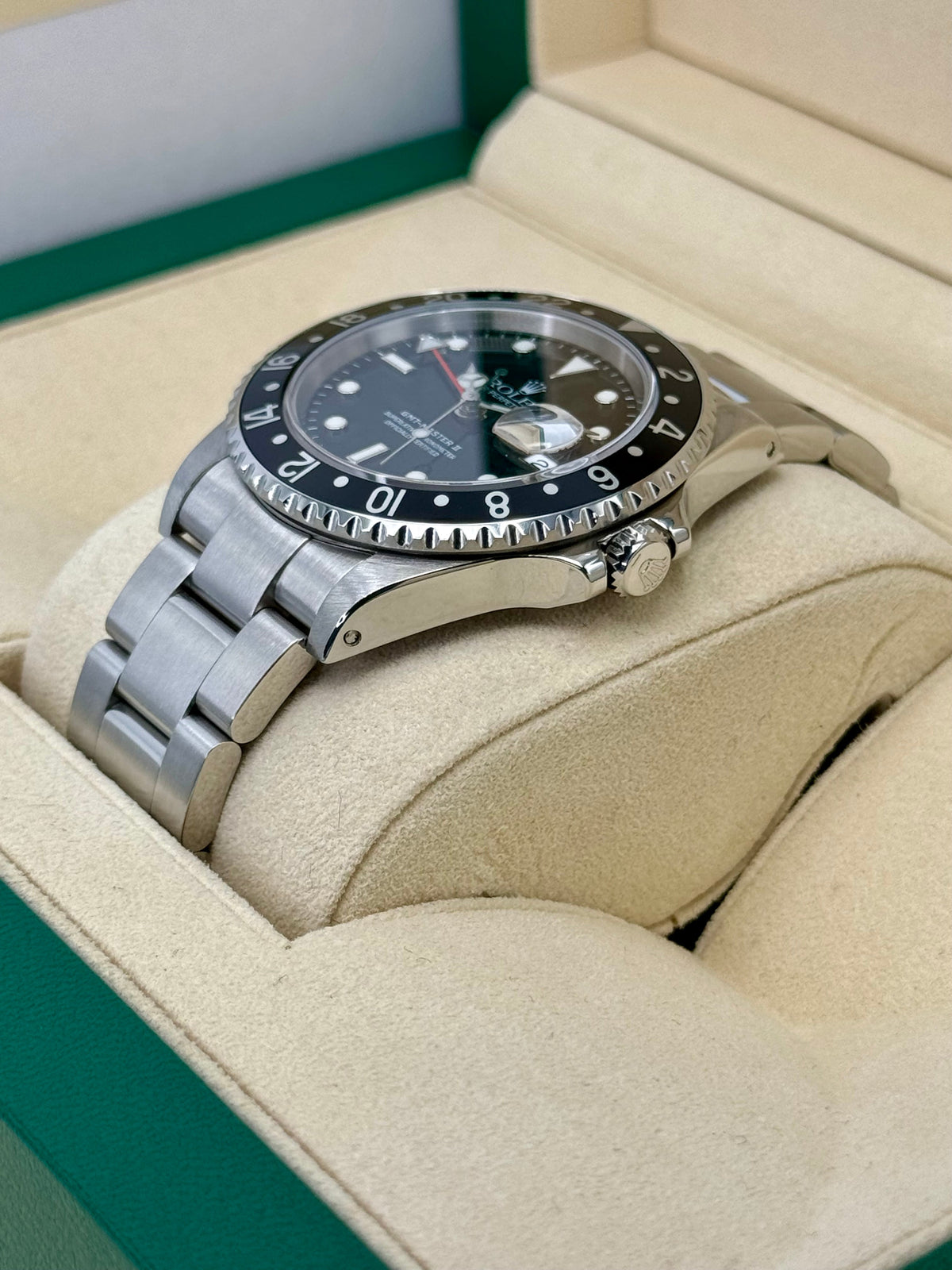 2003 Rolex GMT-Master II 40mm 16710LN Stainless Steel Black Dial