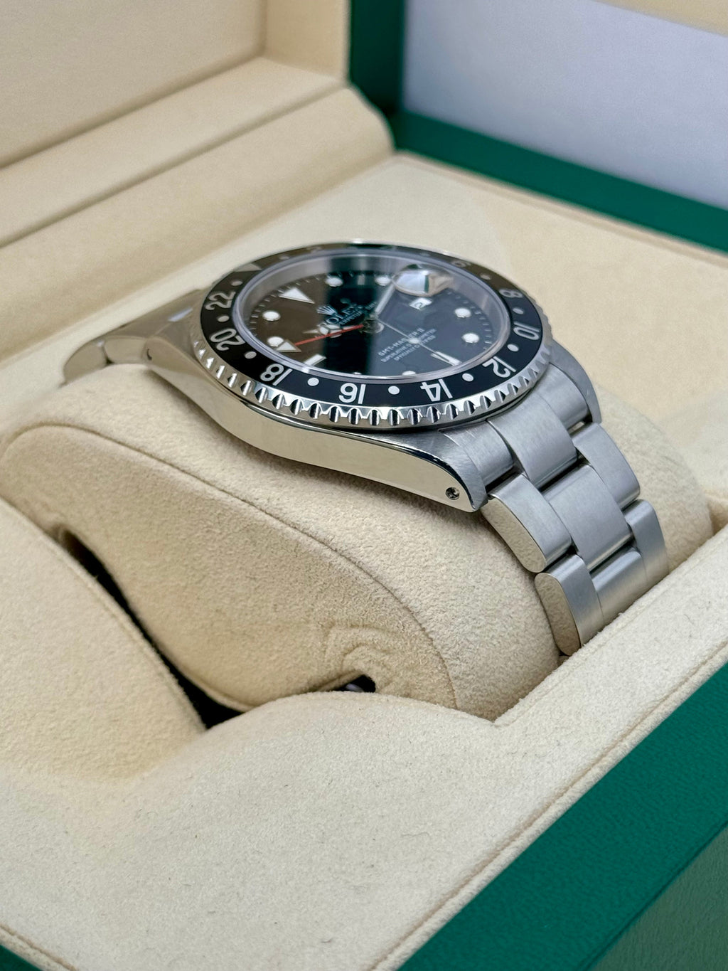 2003 Rolex GMT-Master II 40mm 16710LN Stainless Steel Black Dial