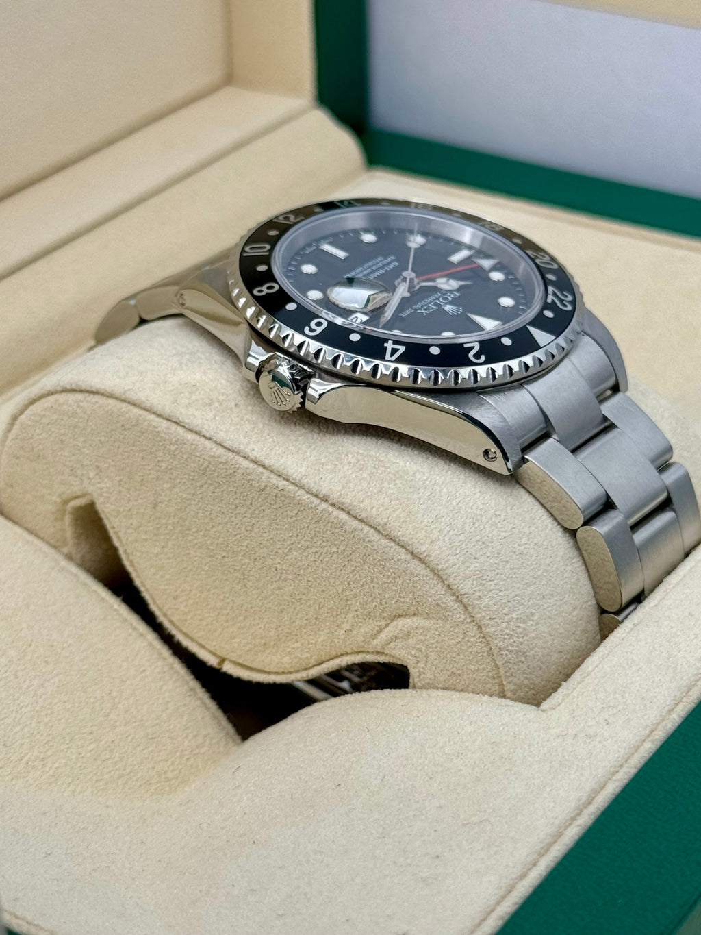 2003 Rolex GMT-Master II 40mm 16710LN Stainless Steel Black Dial