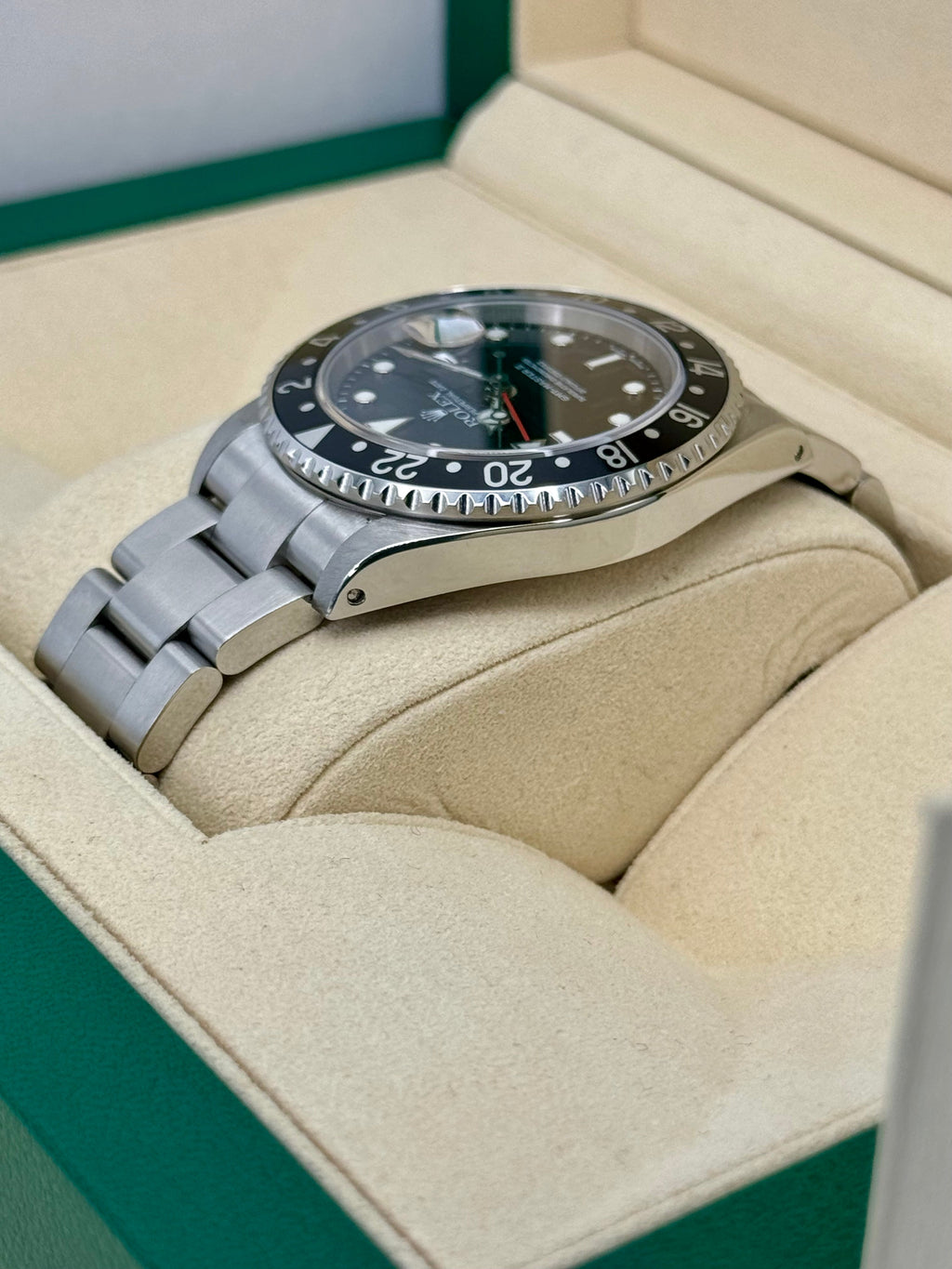 2003 Rolex GMT-Master II 40mm 16710LN Stainless Steel Black Dial