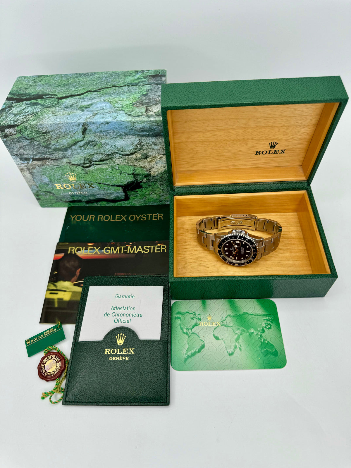 2003 Rolex GMT-Master II 40mm 16710LN Stainless Steel Black Dial
