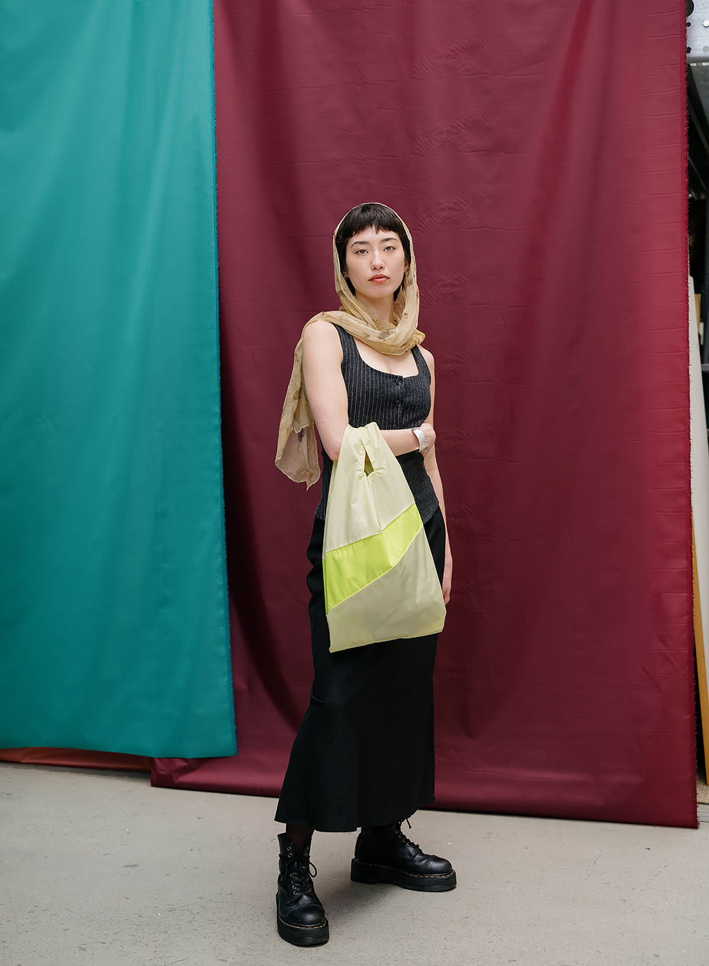 The New Shopping Bag Joy & Fluo Yellow Medium