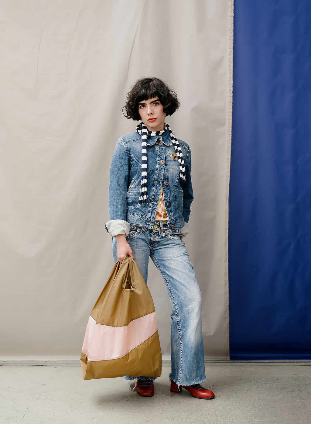 The New Shopping Bag Camel & Tone Large