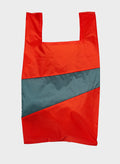 The New Shopping Bag Red Alert & Pine Large
