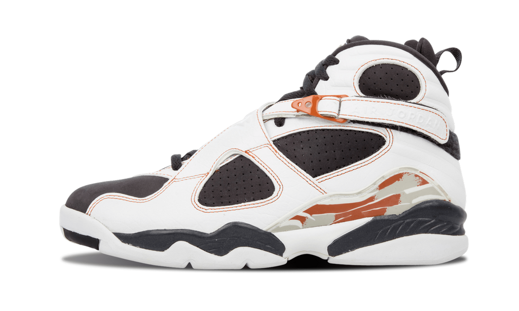 Air Jordan 8 Retro LS "WHITE / ANTHRACITE - DARK ORANGE" 317258 104