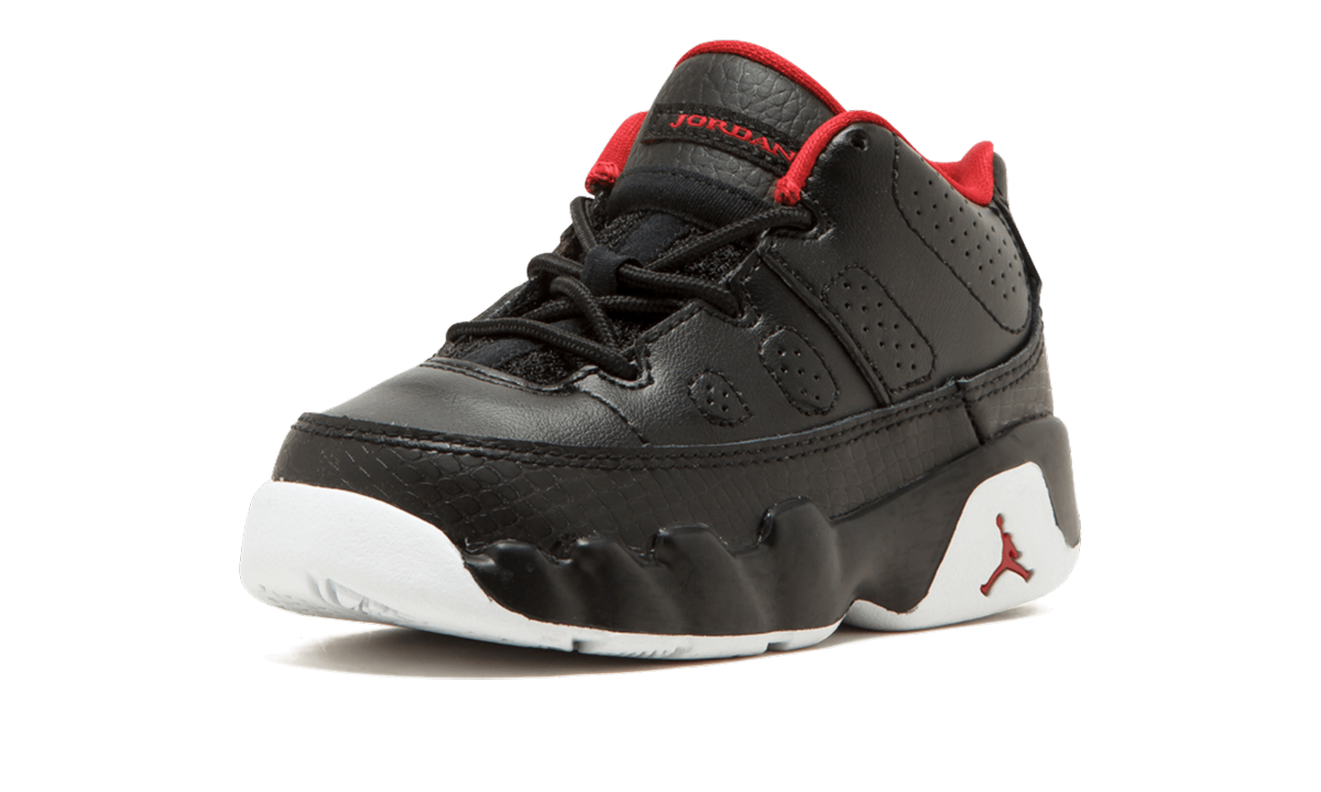 Jordan 9 Retro Low BT TD "BLACK / GYM RED / WHITE" 833906 001
