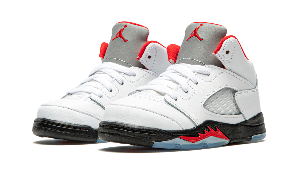 Air Jordan 5 Retro TD "Fire Red Silver Tongue 2020" 440890 102