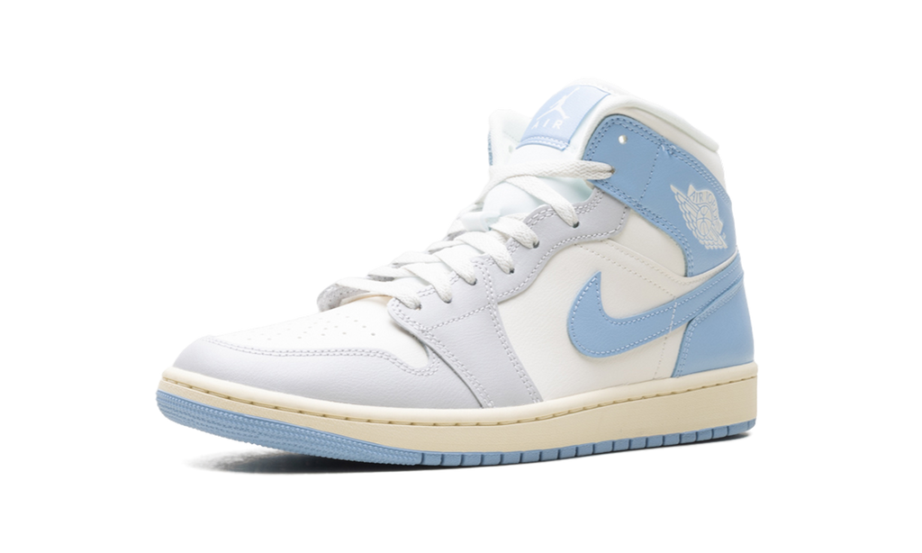 Air Jordan 1 Mid WMNS "Psychic Blue Sail Coconut Milk" BQ6472 402