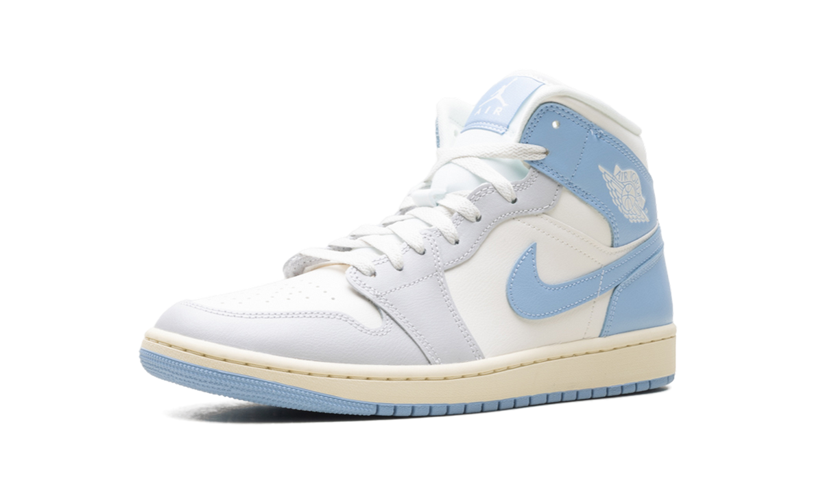 Air Jordan 1 Mid WMNS "Psychic Blue Sail Coconut Milk" BQ6472 402