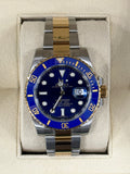 NEW 2019 Rolex Submariner "Bluesy" 40mm 116613LB Two-Tone Blue Dial