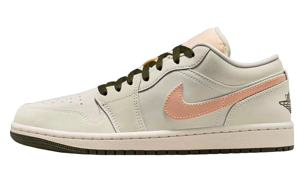 Jordan 1 Low WMNS "Sail Crimson Tint Khaki" DC0774 111