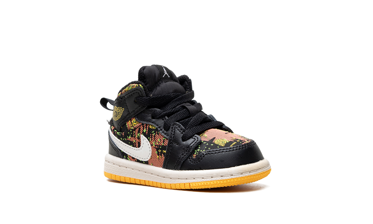 Air Jordan 1 Mid TD "Black / Laser Orange" 644507 003