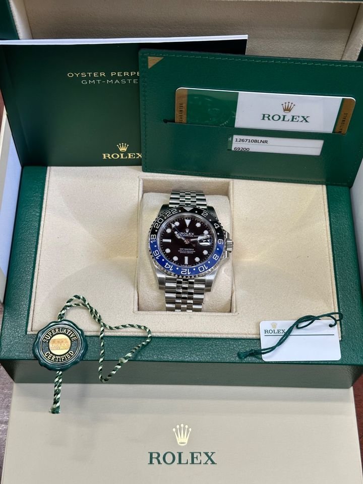 2019 Rolex GMT-Master II “Batgirl” 40mm 126710BLNR Jubilee Black Dial