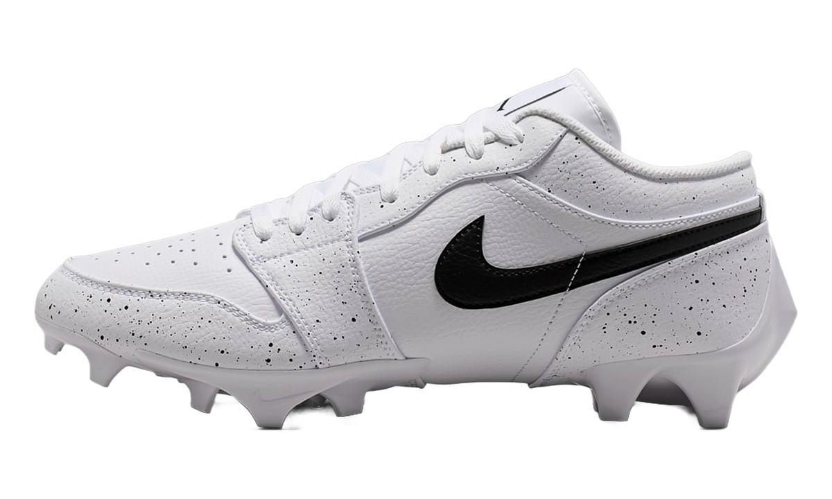 Jordan 1 Low TD Cleat "White Black Splatter" FJ6245 102