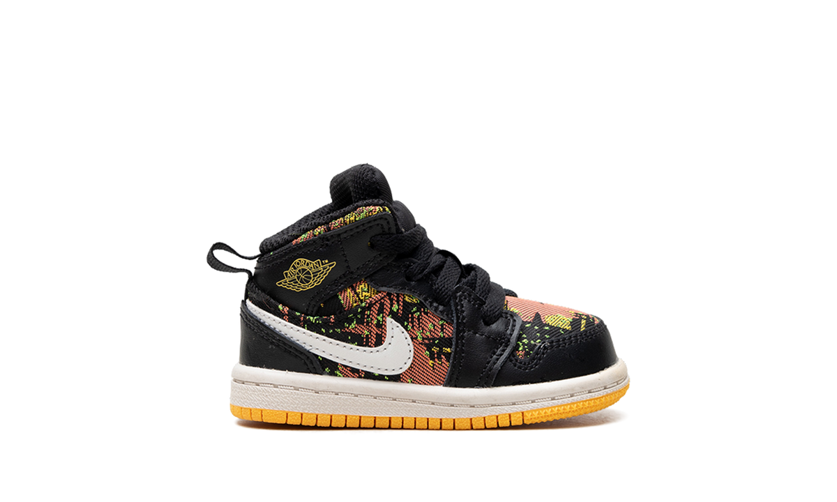 Air Jordan 1 Mid TD "Black / Laser Orange" 644507 003