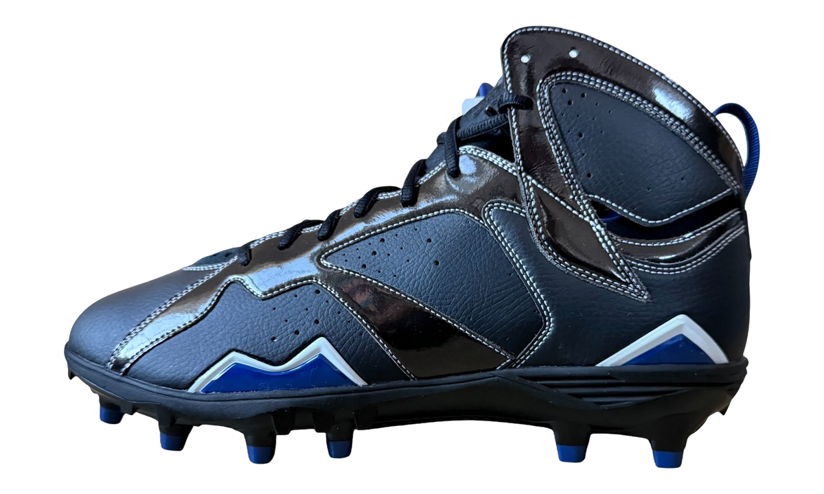 Jordan 7 Molded Cleats "Black / Black-White-Rush Blue" SU15 MNJDSP 373