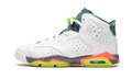 Air Jordan 6 Retro GS "Bright Mango/Ghost Green" 384665 114